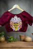 Agomoni - Traditional Designer Blouse(Maroon)