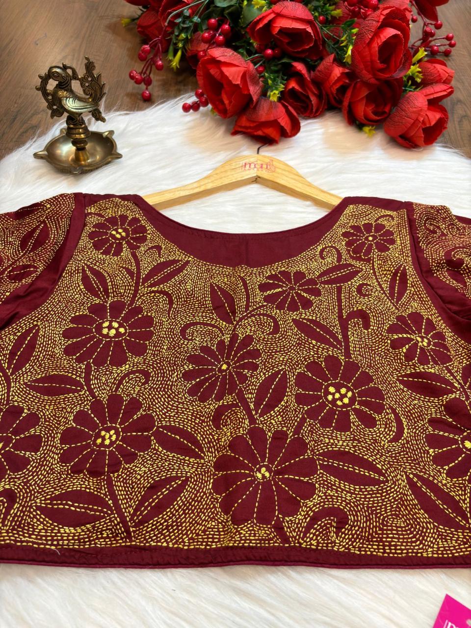 Kantha Raag- Designer Blouse With Handwork