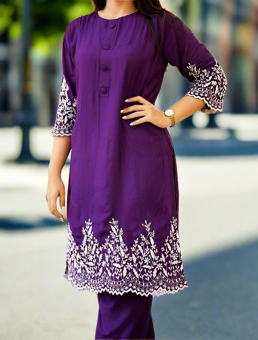 one Breeze Rayon Kurti Set