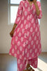 Ever-Changing Pink Cotton Kurti Set