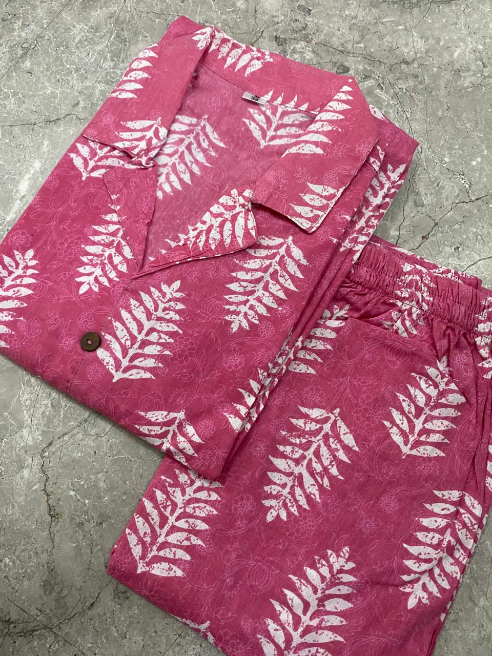 Ever-Changing Pink Cotton Kurti Set