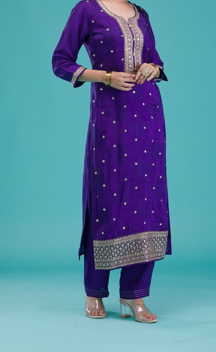 Soul Romance Chinnon Silk Kurti Set