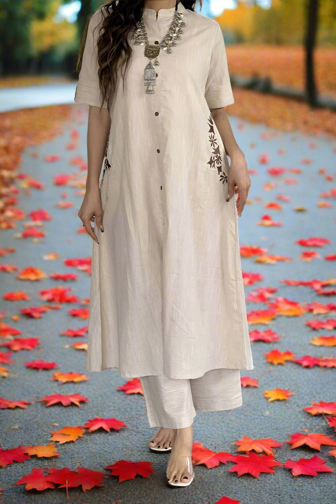 Art O'Clock Cotton Kurti Set