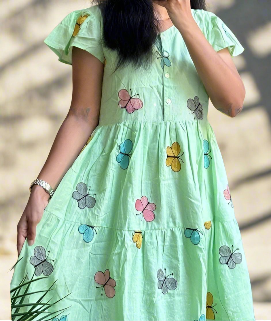 Light Giggly Cotton Midi Dress