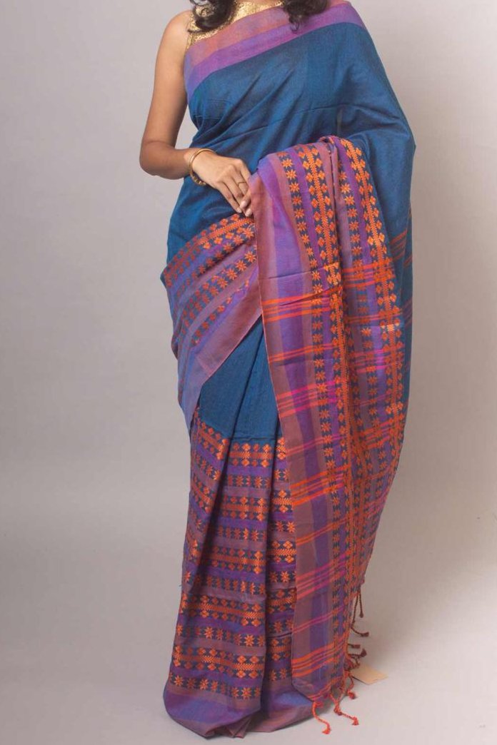 Maitri Begumpuri Khadi Cotton Saree