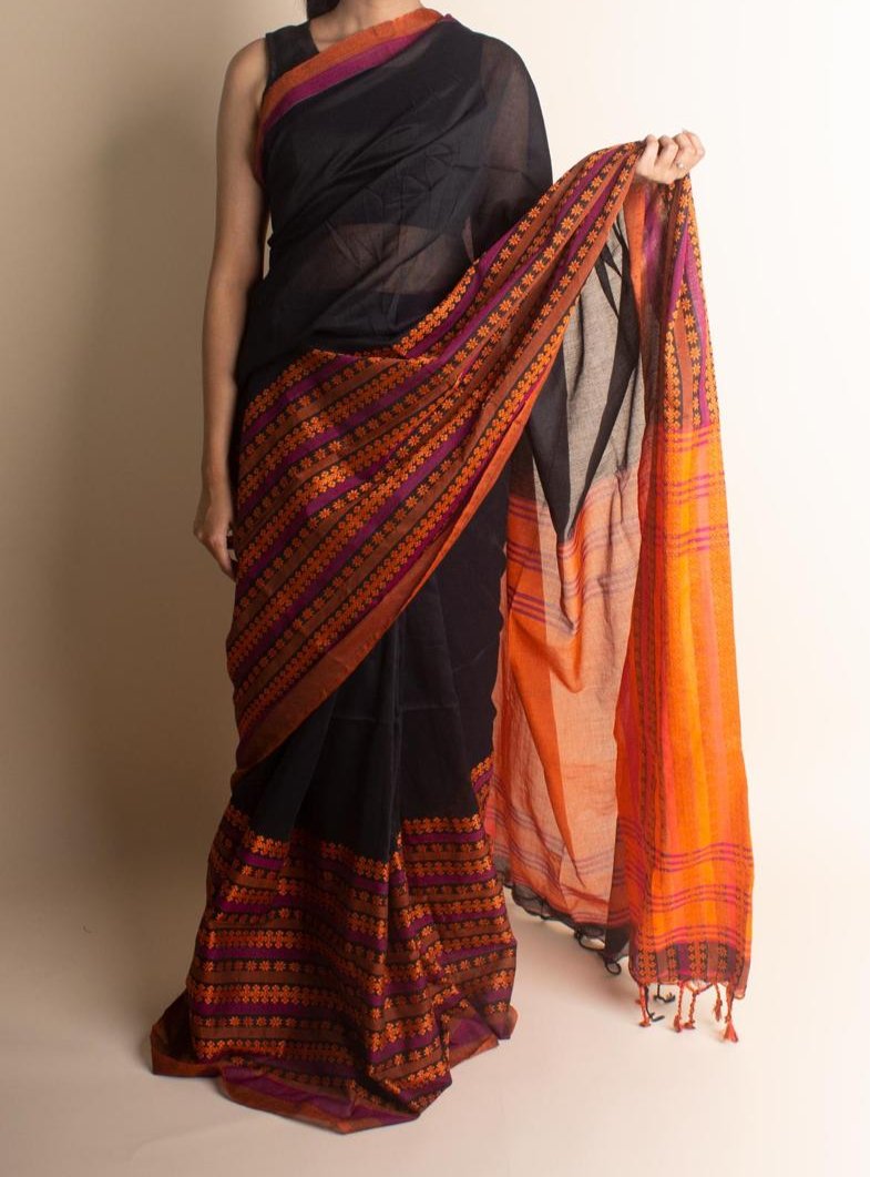 Maitri Begumpuri Khadi Cotton Saree