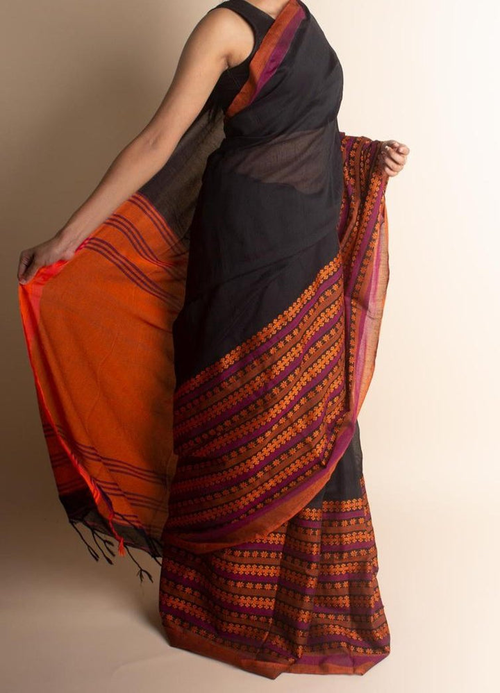 Maitri Begumpuri Khadi Cotton Saree