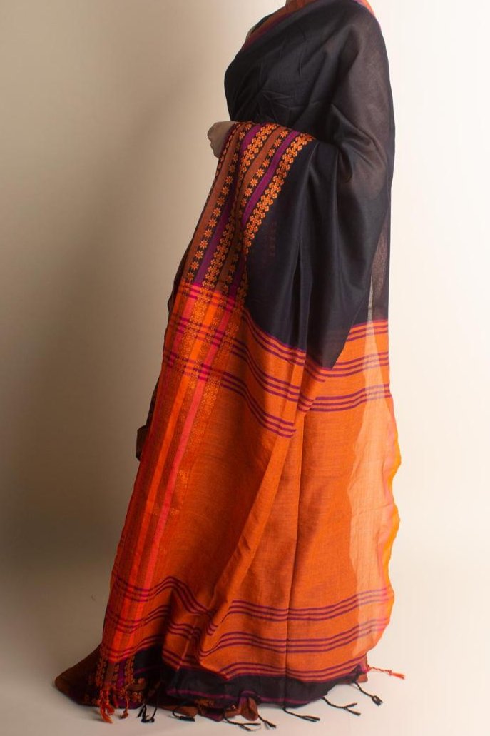 Maitri Begumpuri Khadi Cotton Saree