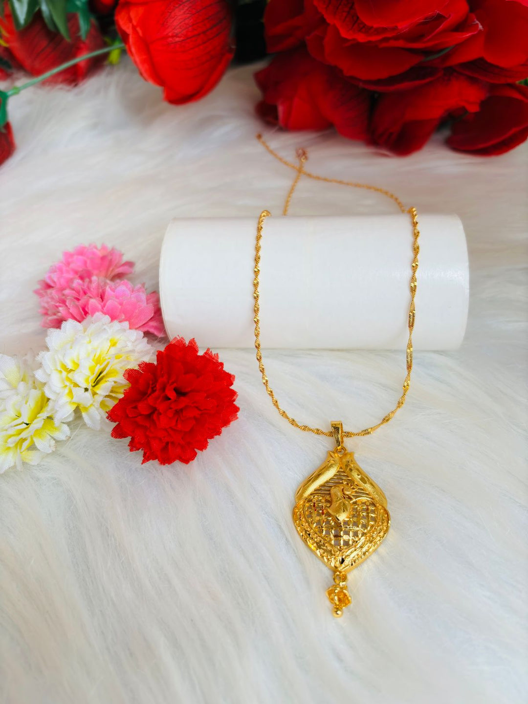 Gold Plated Chain and Locket Set