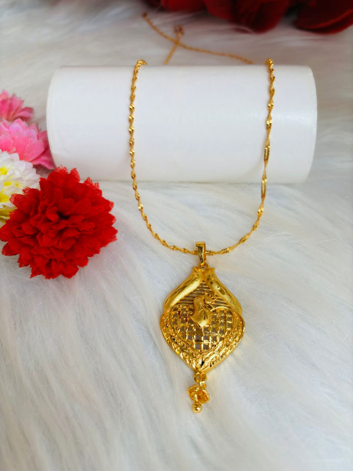 Gold Plated Chain and Locket Set