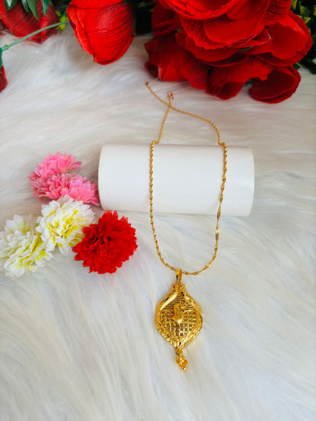 Gold Plated Chain and Locket Set