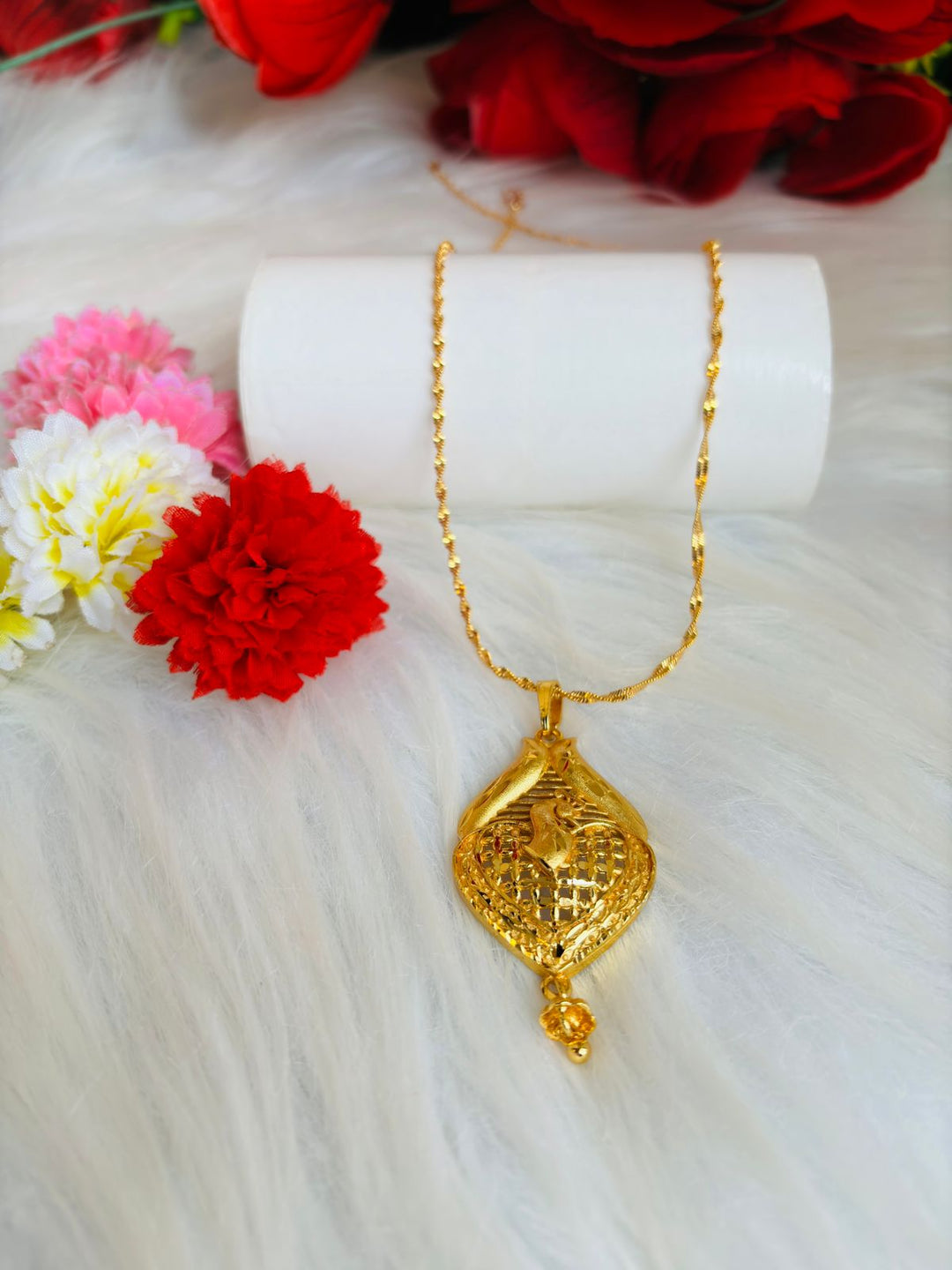 Gold Plated Chain and Locket Set