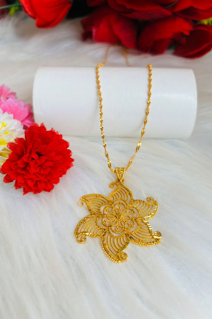 Gold Plated Chain and Locket Set