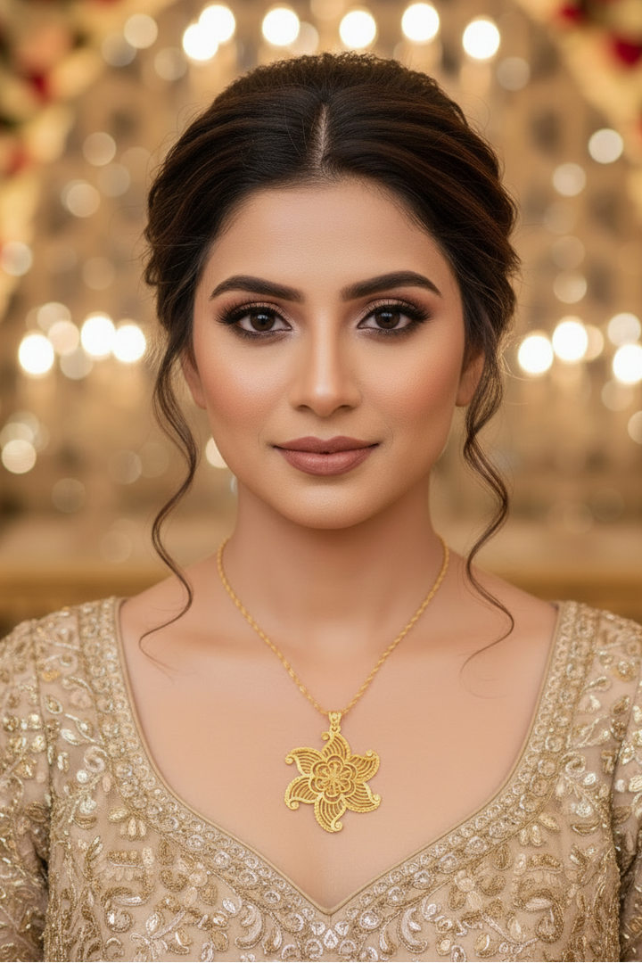 Gold Plated Chain and Locket Set