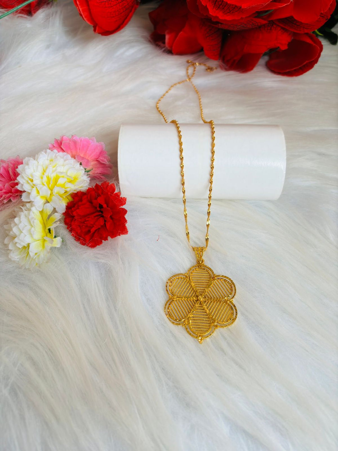 Gold Plated Chain and Locket Set