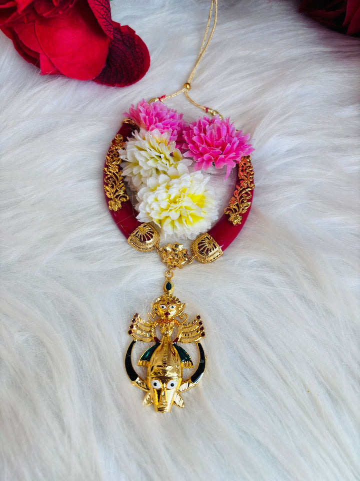 Mahishasura Mardini Necklace Set