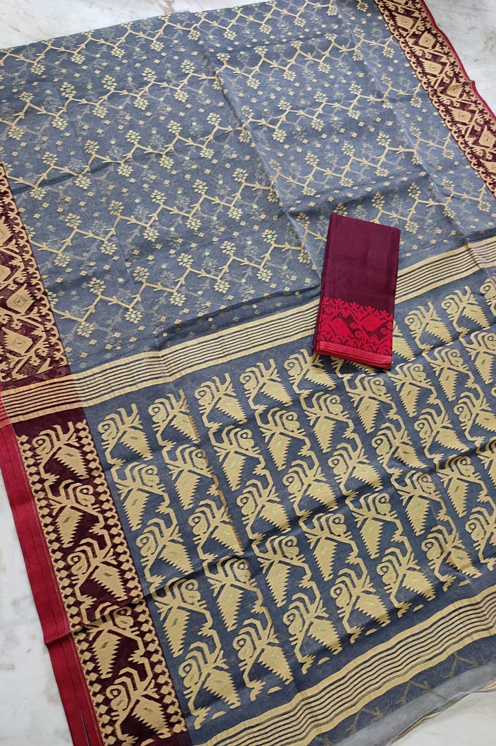 BishnuPriya Dhakai Jamdani Saree