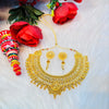 Wedding Day- Gold Plated Bridal Necklace Set