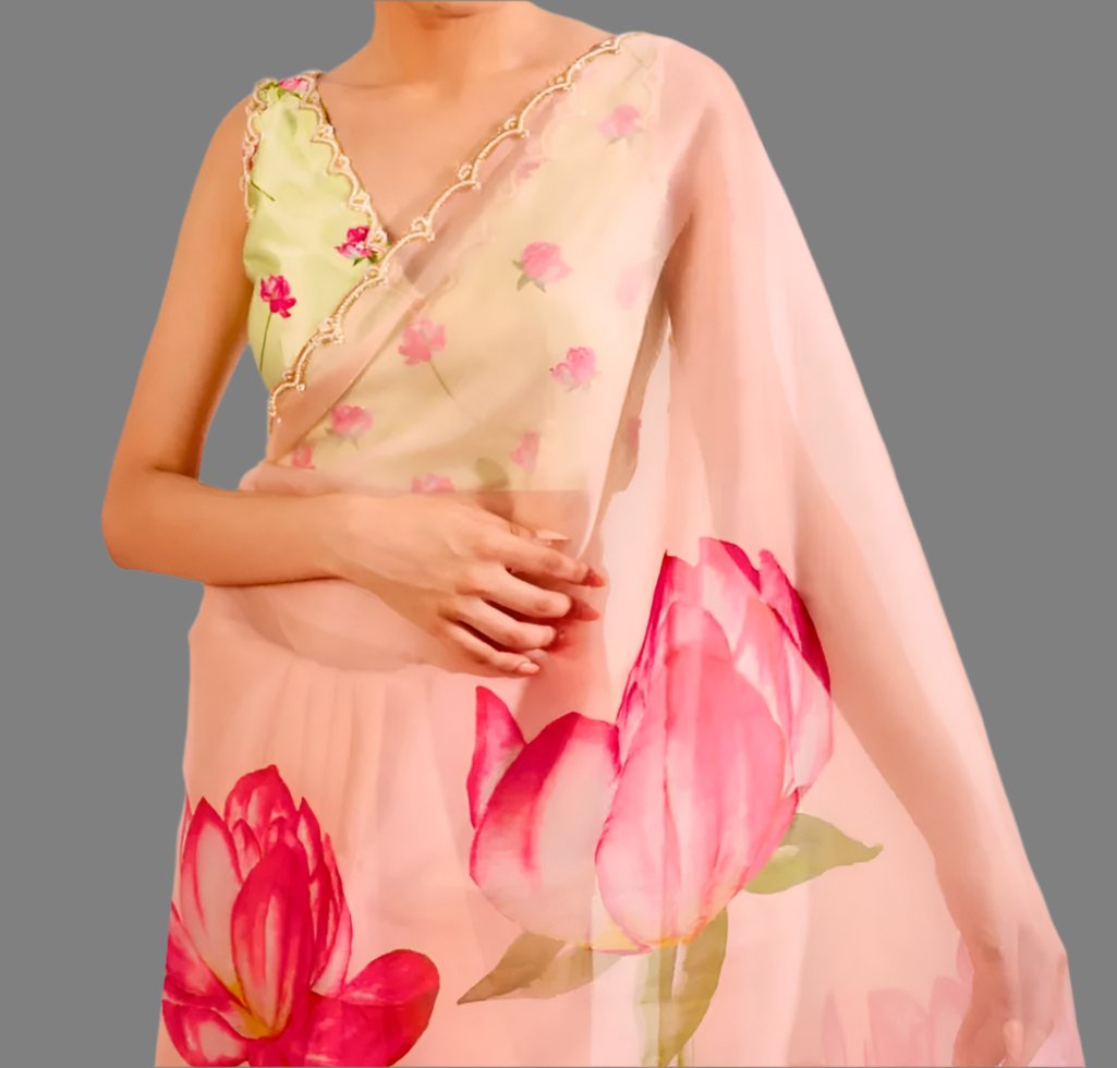 Eternally Elegant Organza Saree