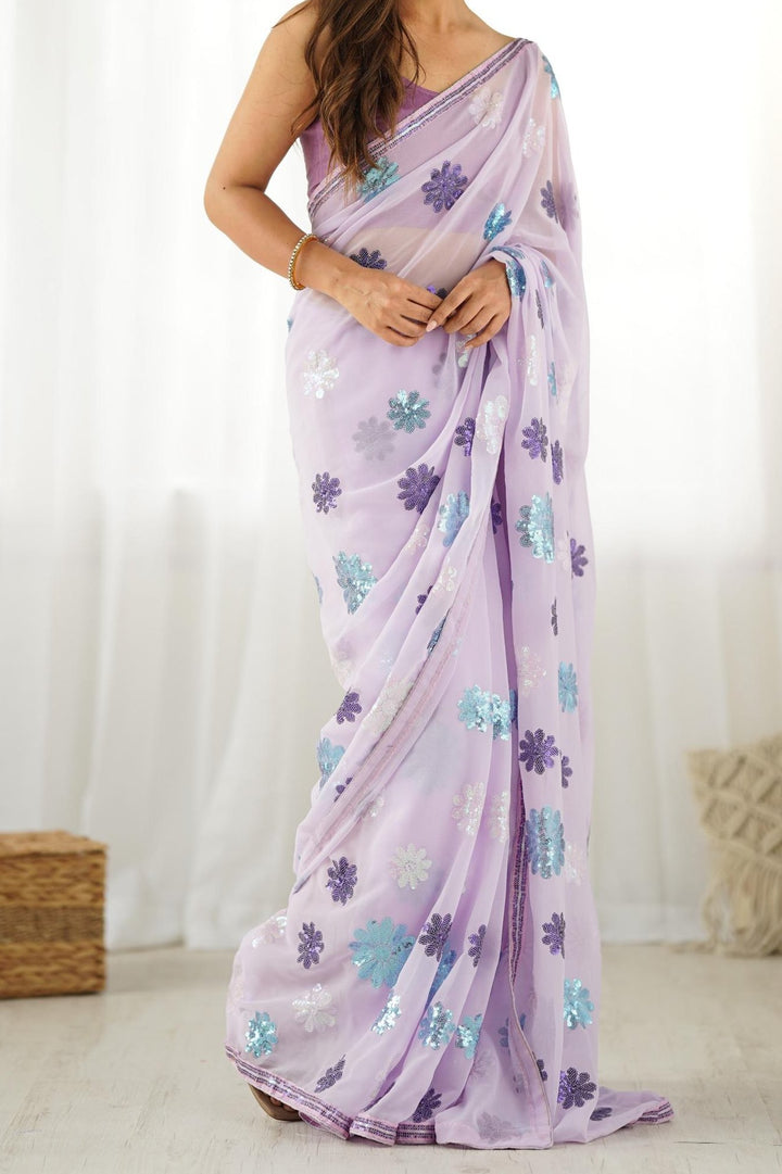 Heart Of Our Culture  Georgette Saree