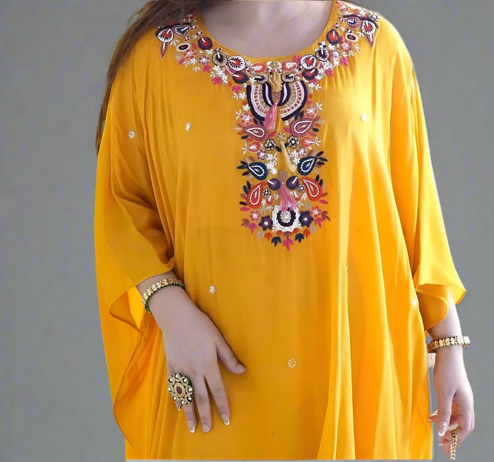 Desi Dhamaka Rayon Kaftan Set