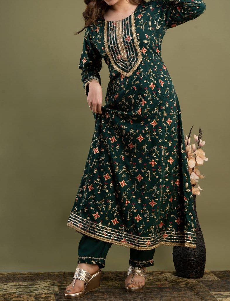 Art In Anarkali Rayon Set