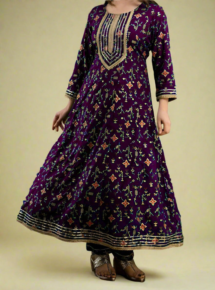 Art In Anarkali Rayon Set