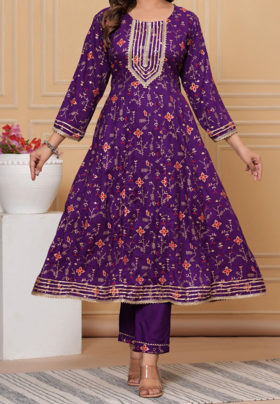 Art In Anarkali Rayon Set