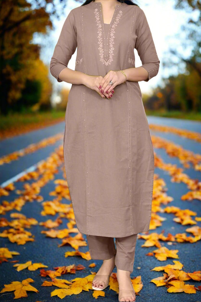 World Class Story Cotton Kurti Set