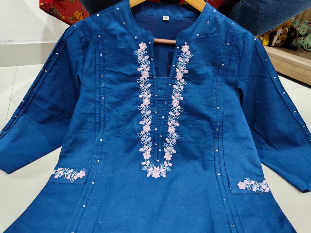 World Class Story Cotton Kurti Set