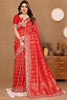 Lucky Red Dola Silk Banarasi Saree