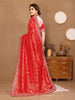 Lucky Red Dola Silk Banarasi Saree