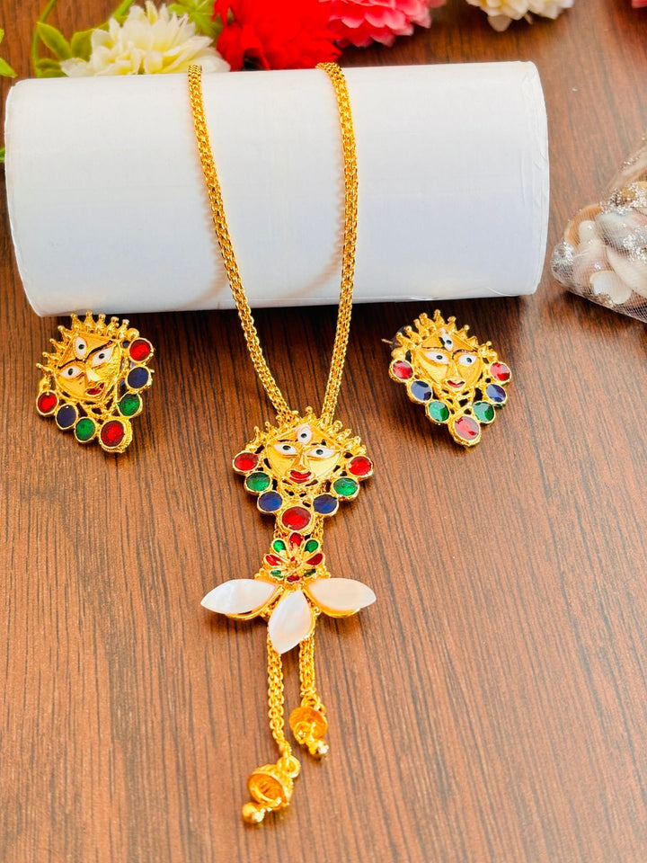 Devi Ma- Gold Plated Necklace Set (Sea Shell)