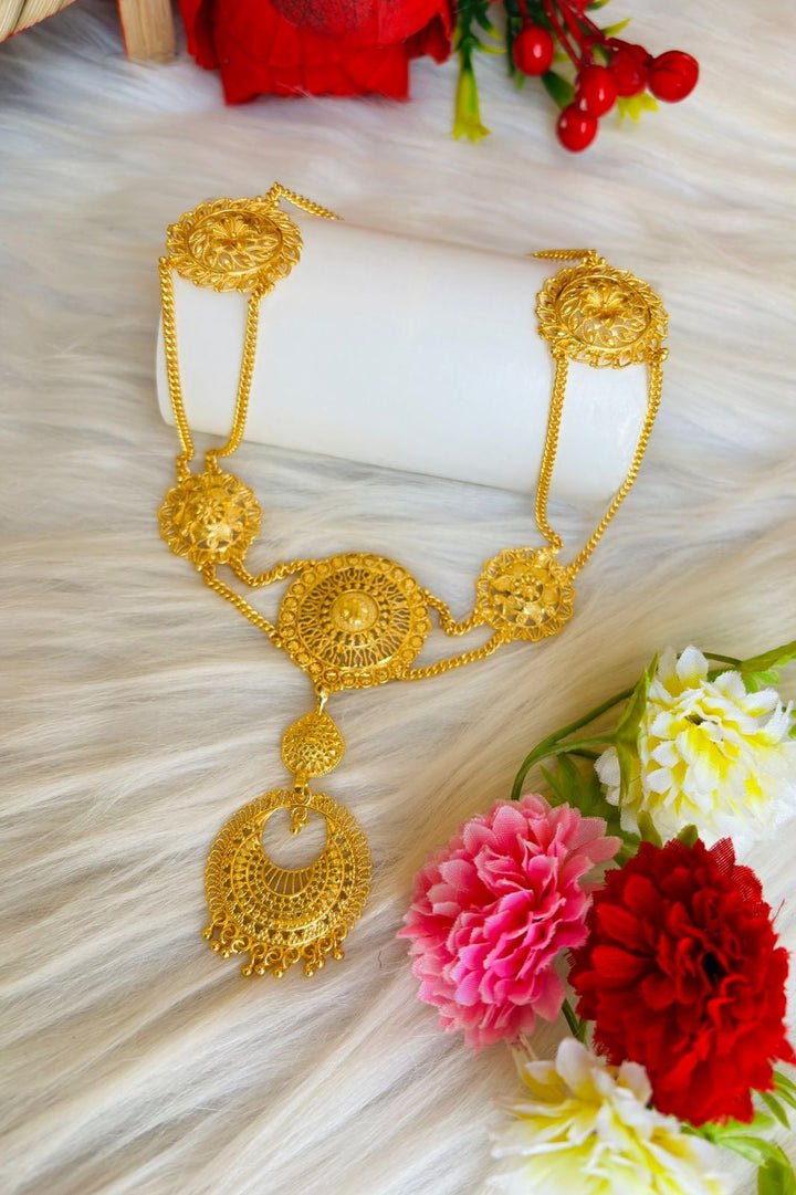 Sheeshphool - Gold Plated Matha Patti (Maang Tikka)