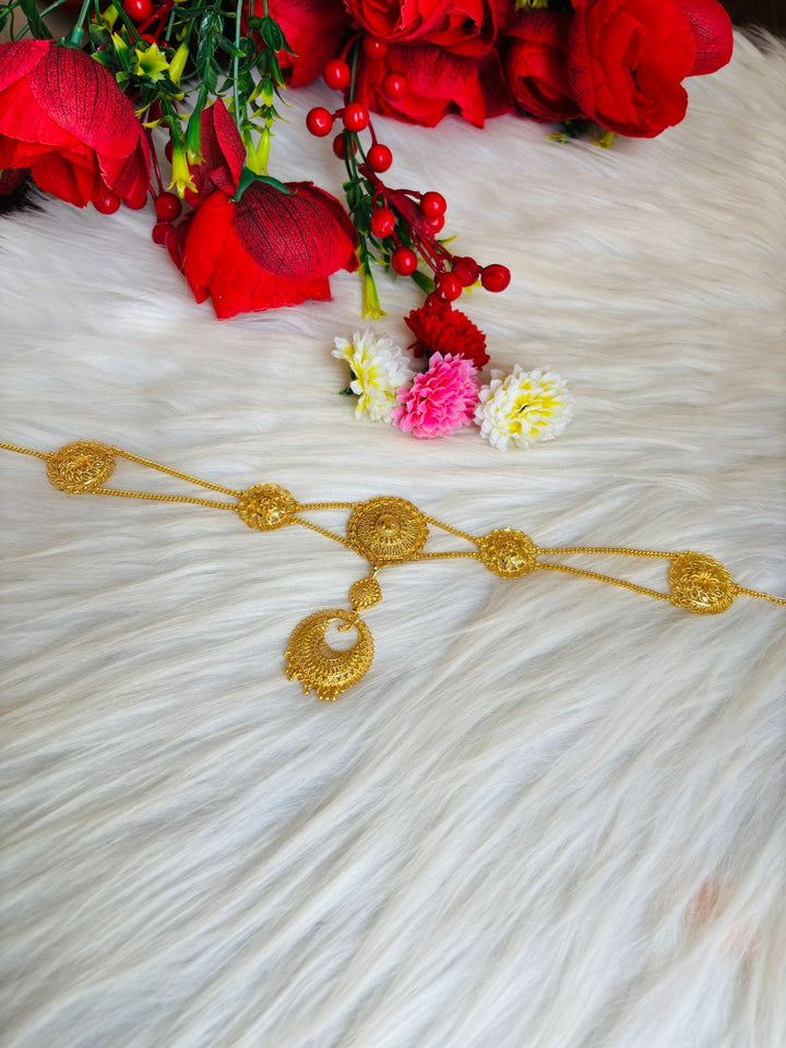 Sheeshphool - Gold Plated Matha Patti (Maang Tikka)