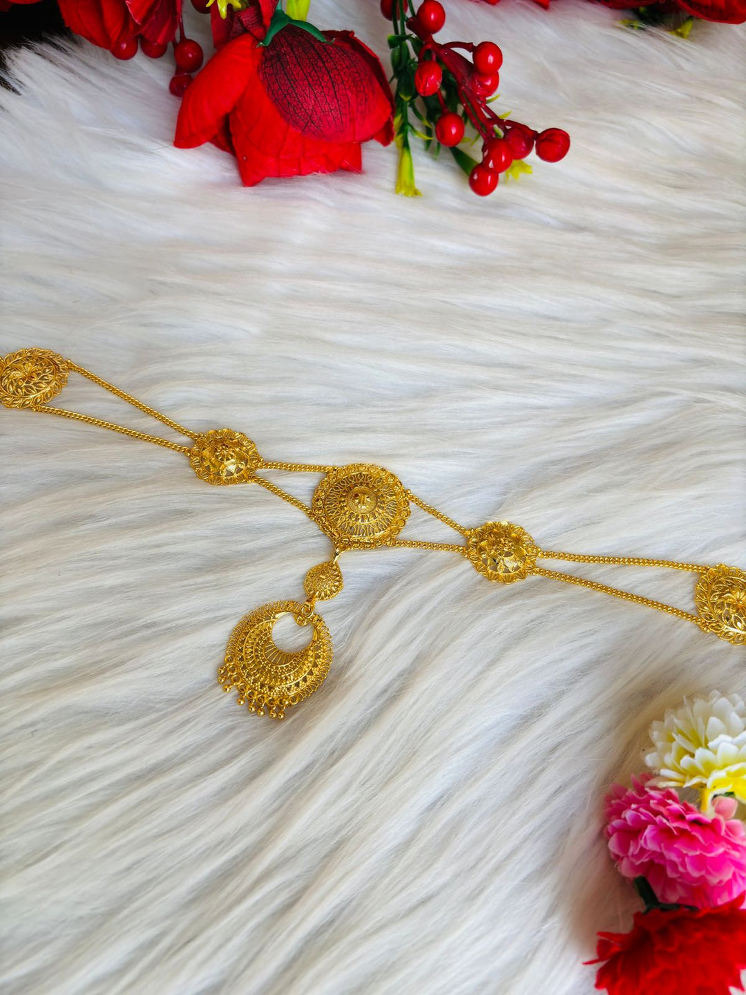 Sheeshphool - Gold Plated Matha Patti (Maang Tikka)