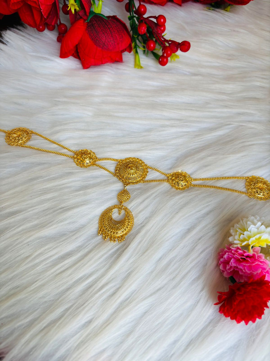 Sheeshphool - Gold Plated Matha Patti (Maang Tikka)