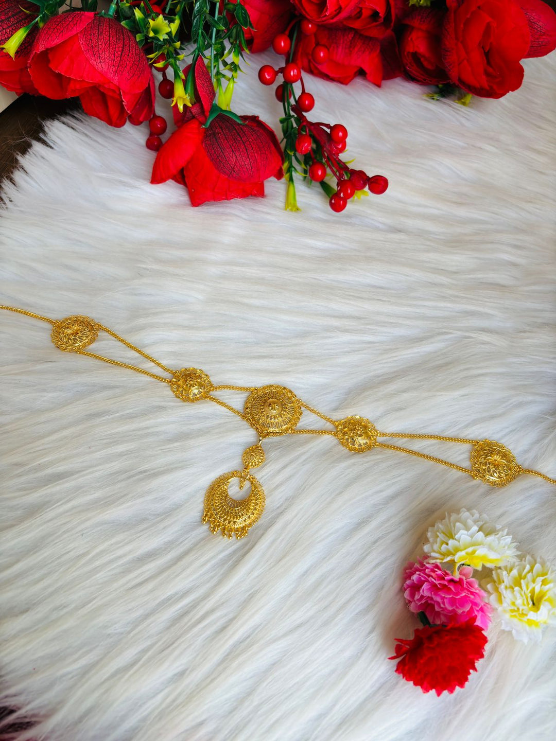 Sheeshphool - Gold Plated Matha Patti (Maang Tikka)