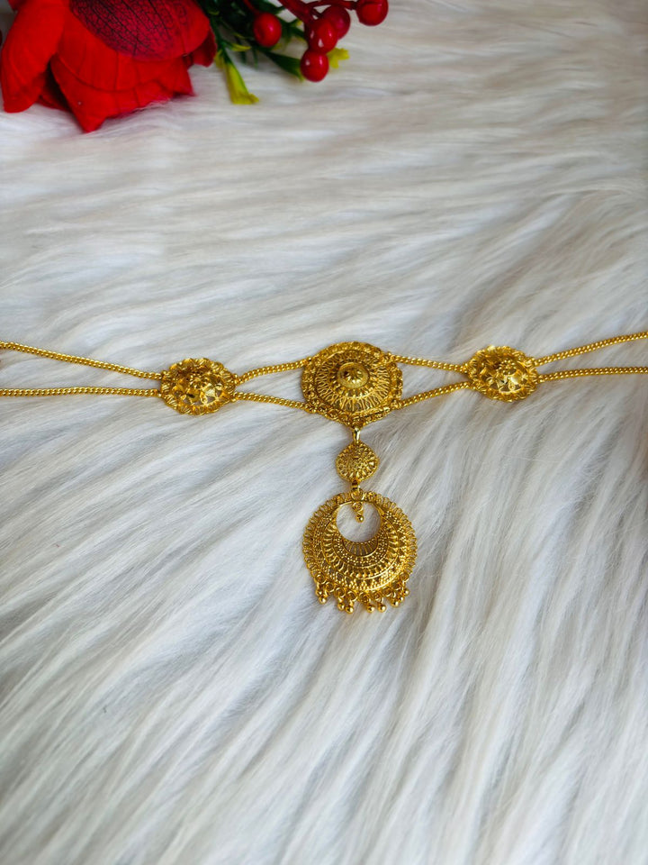 Sheeshphool - Gold Plated Matha Patti (Maang Tikka)