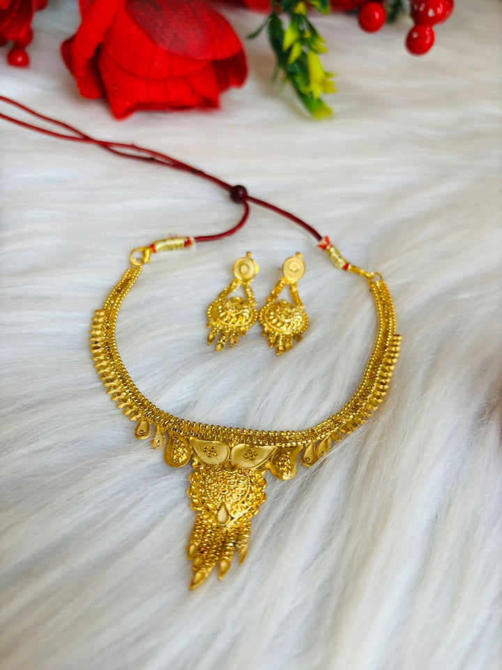 Traditional Gold Plated Necklace Set