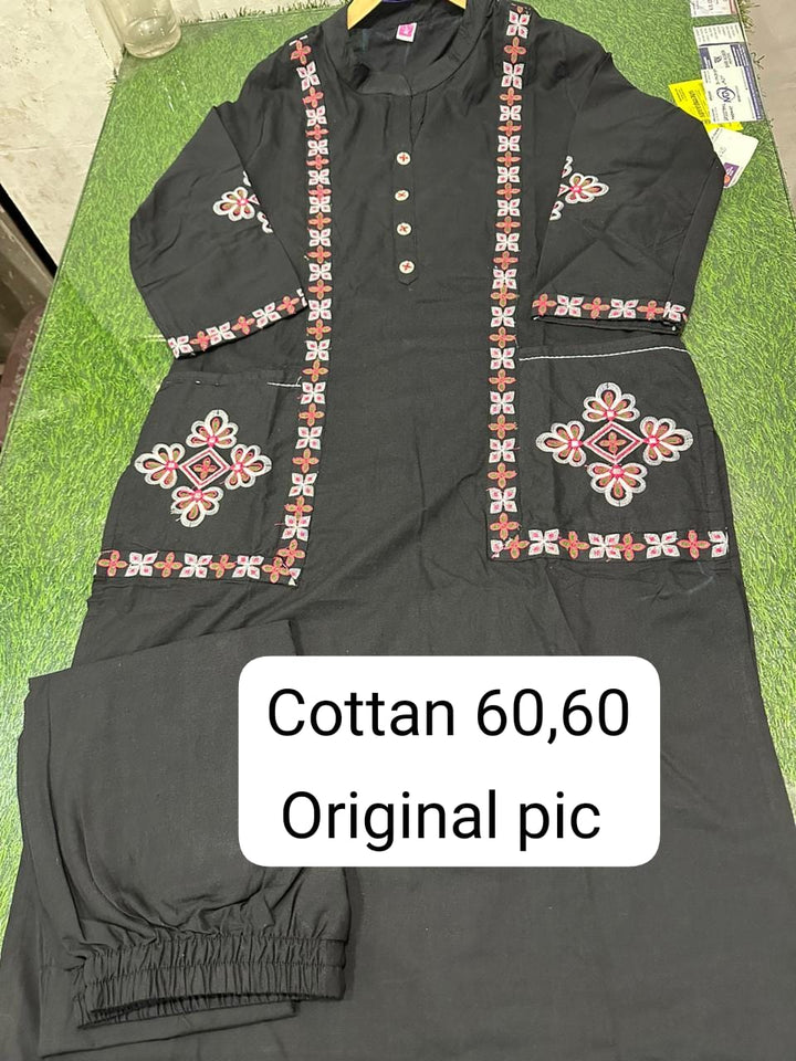 Own The Screen Cotton Kurti Set