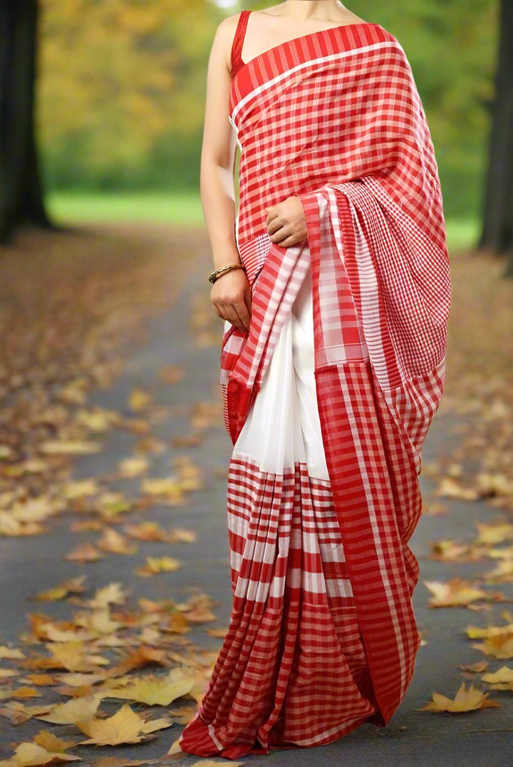 Beautiful In Stripe Cotton Saree