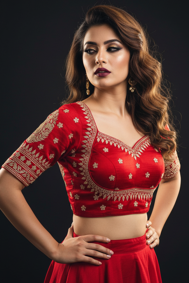 Madhubala Special Vichitra Silk Blouse