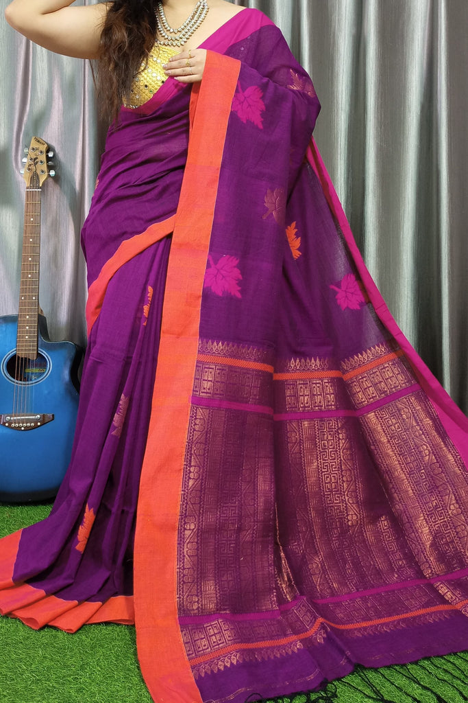 Dhivyasree -The Pure light Khadi Cotton Saree