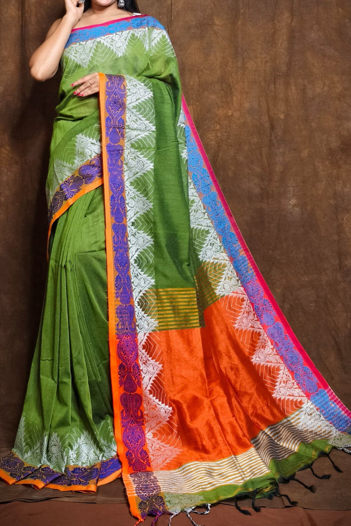 Divija -The True Winner Khadi Cotton Saree