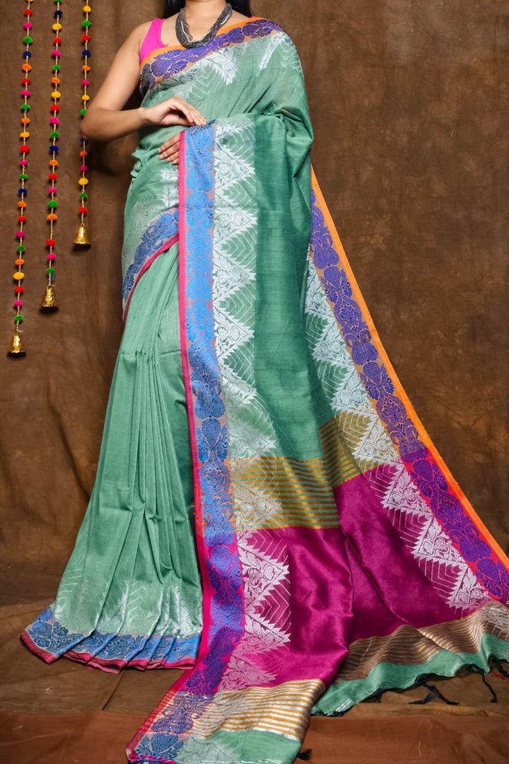 Divija -The True Winner Khadi Cotton Saree