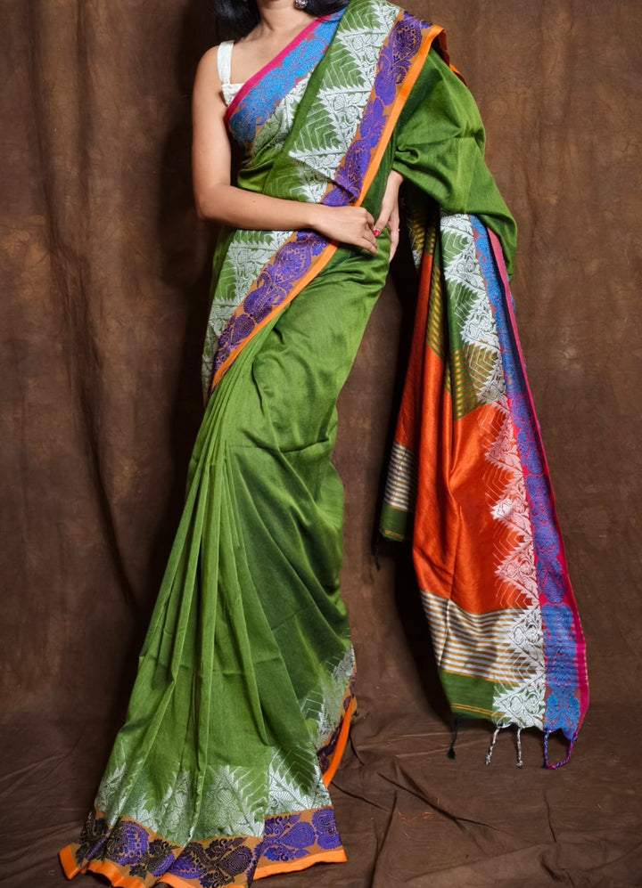 Divija -The True Winner Khadi Cotton Saree