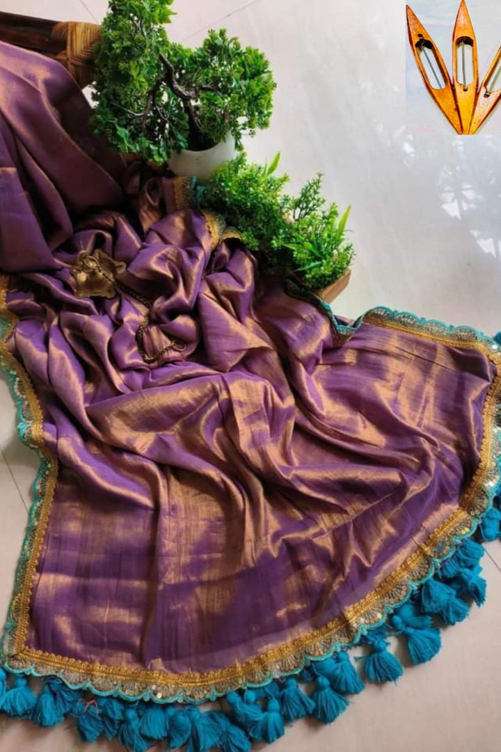 Amrithavarshini -Showers Of Nectar Cotton Tissue Saree