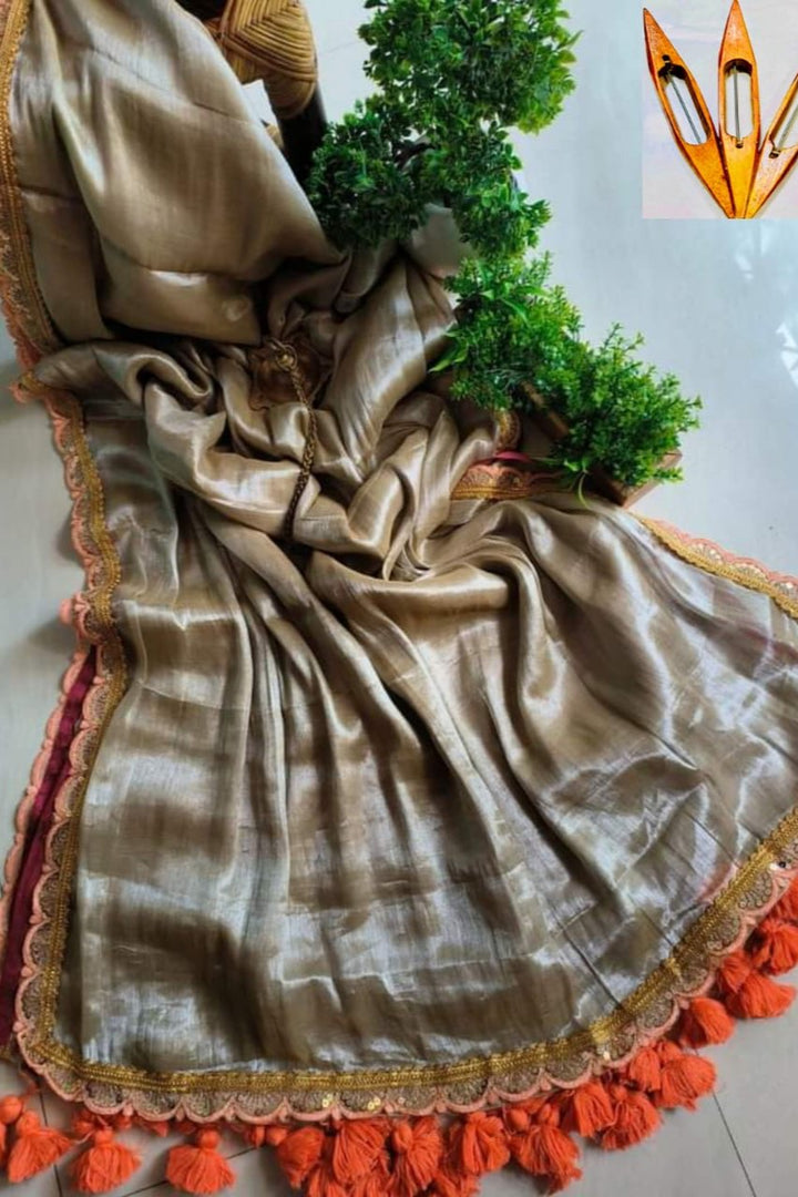 Amrithavarshini -Showers Of Nectar Cotton Tissue Saree