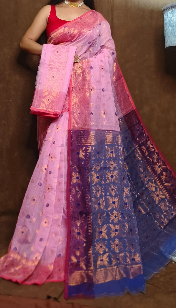 Bibhuti Dhakai Jamdani Saree